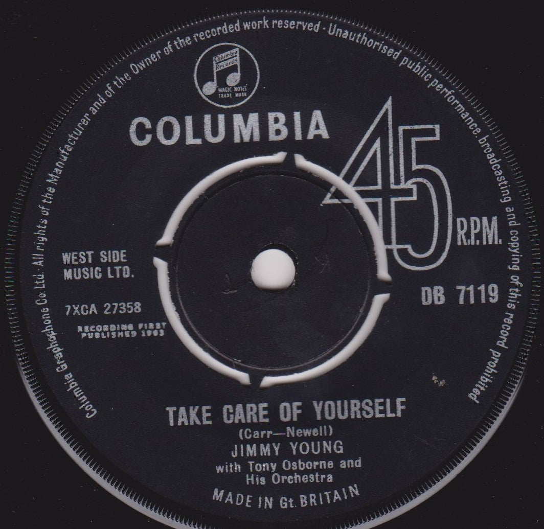 Jimmy Young – Miss You (Columbia 1963) 7" vinyl single VG/-