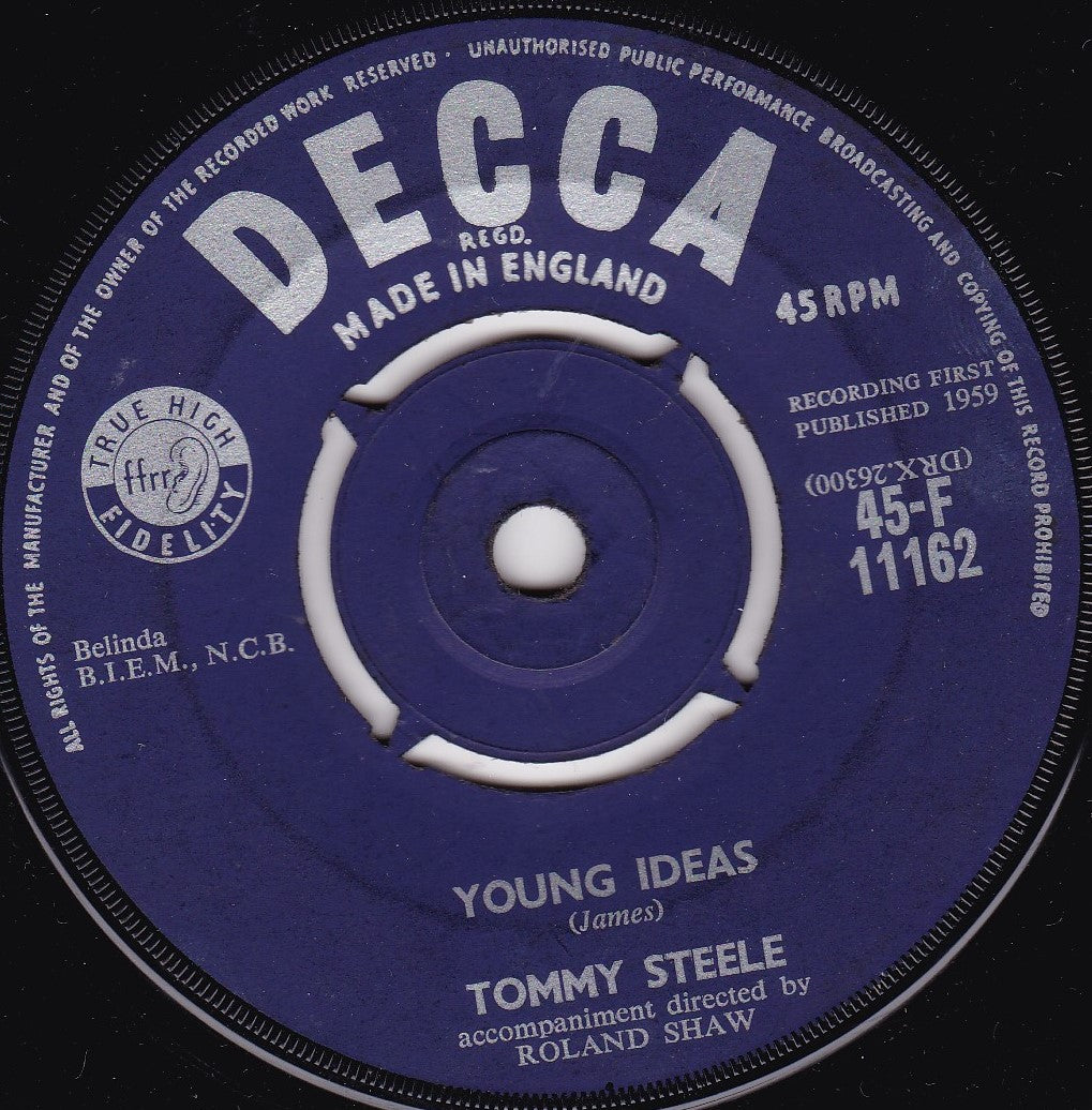 Tommy Steele – You Were Mine (Decca 1959) 7" vinyl single G+/-