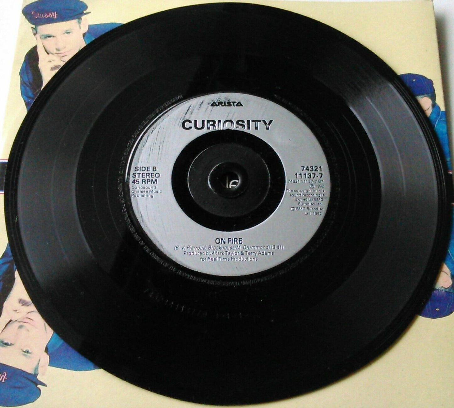 Curiosity - I Need Your Lovin' (Arista, 1992) 7" vinyl single VG/VG