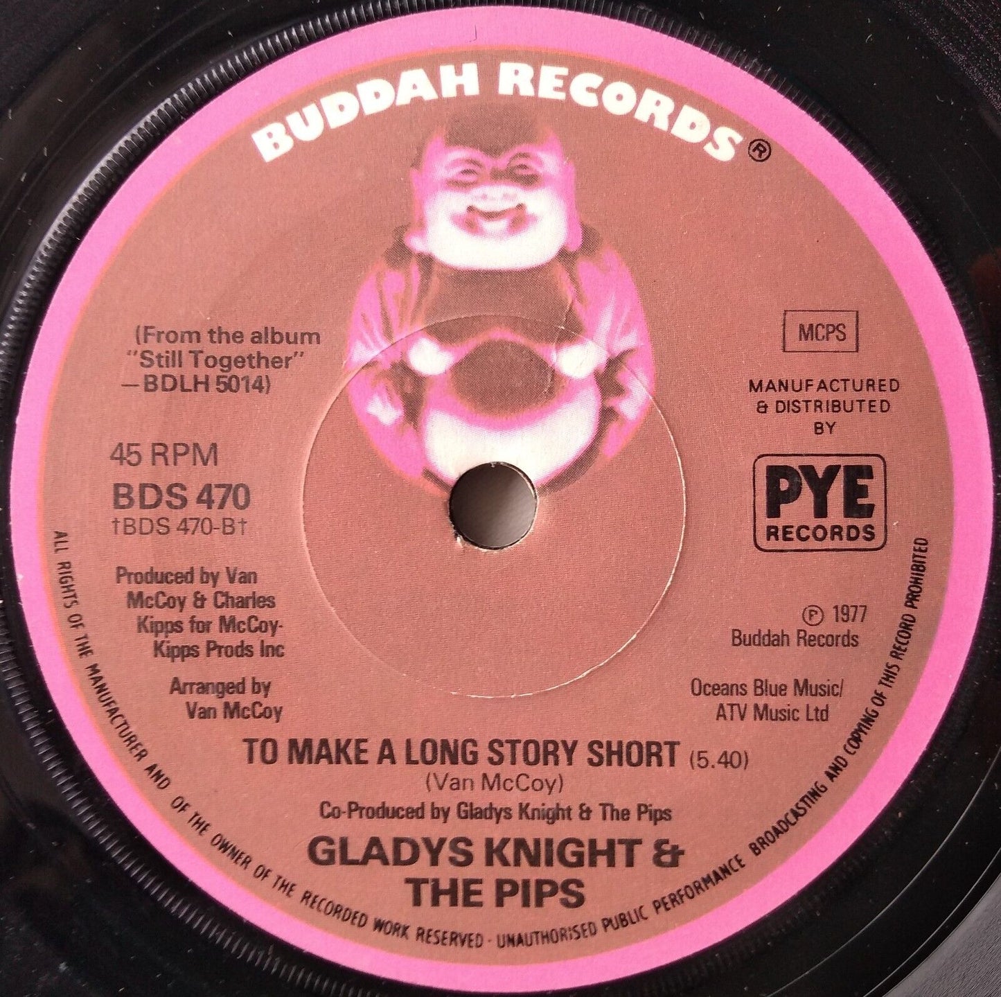 Gladys Knight & The Pips - The One And Only (Buddah 1978) 7" vinyl single VG/-