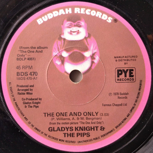 Gladys Knight & The Pips - The One And Only (Buddah 1978) 7" vinyl single VG/-